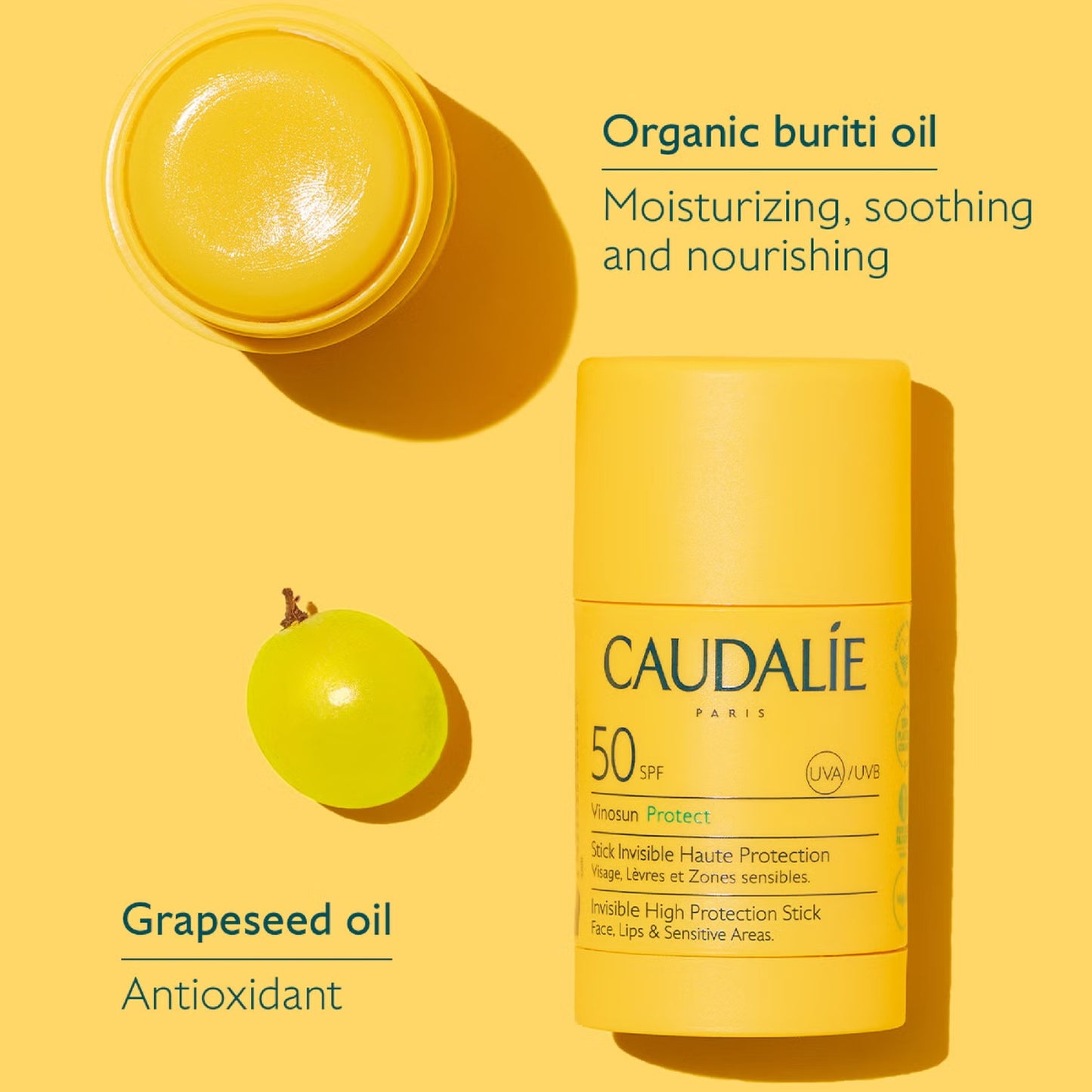 Caudalie Vinosun Protect Invisible Stick SPF 50 15g