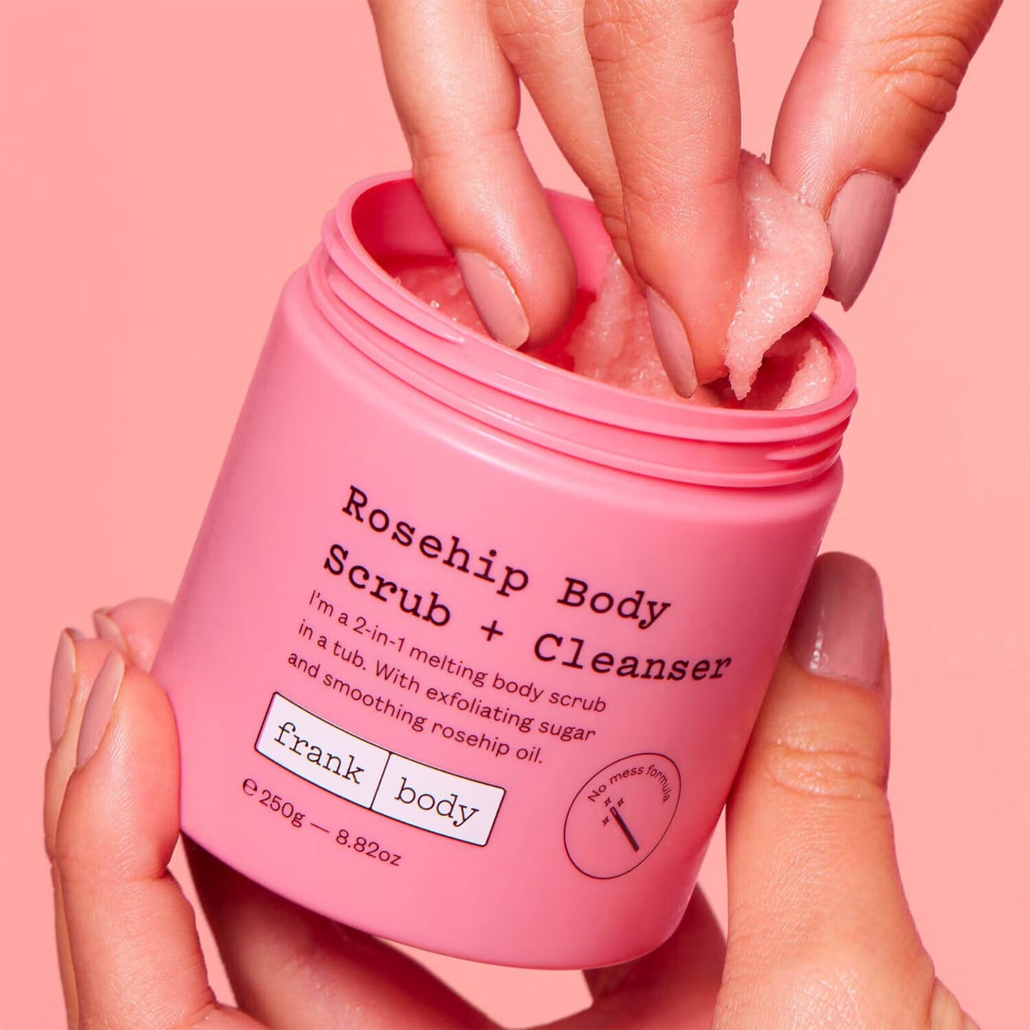 Frank Body Rosehip Body Scrub and Cleanser 250g