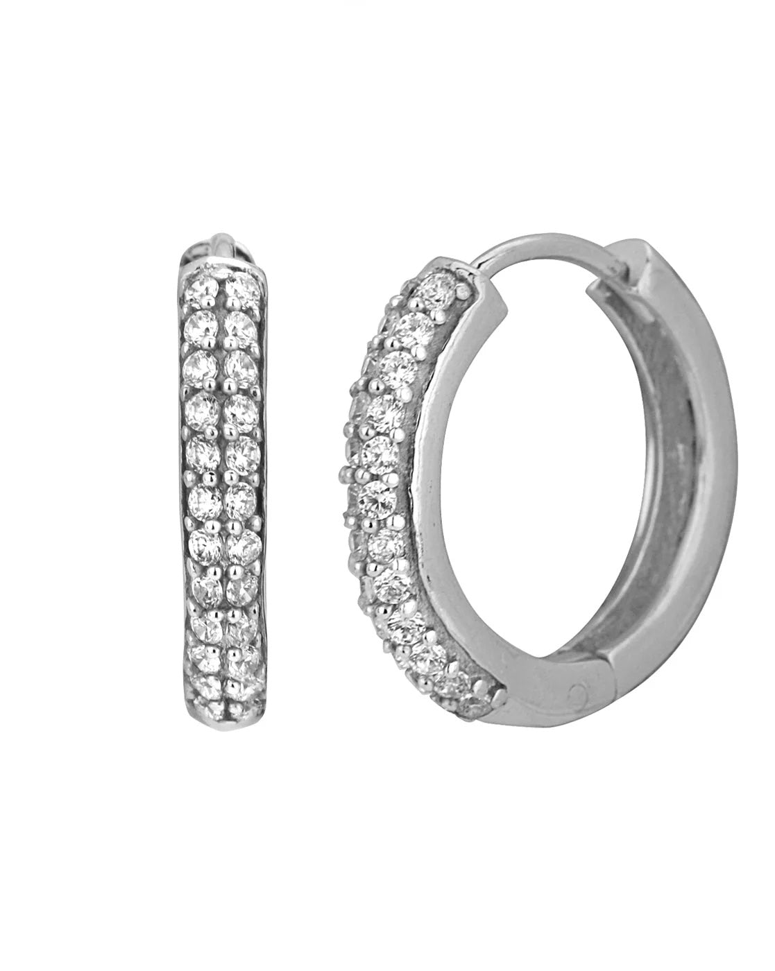 Black Toned With Cz Fancy Stud Earring For Men