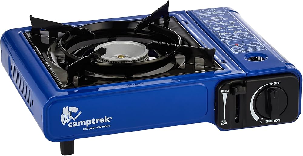 CAMPTREK PORTABLE GAS STOVE (BLUE)