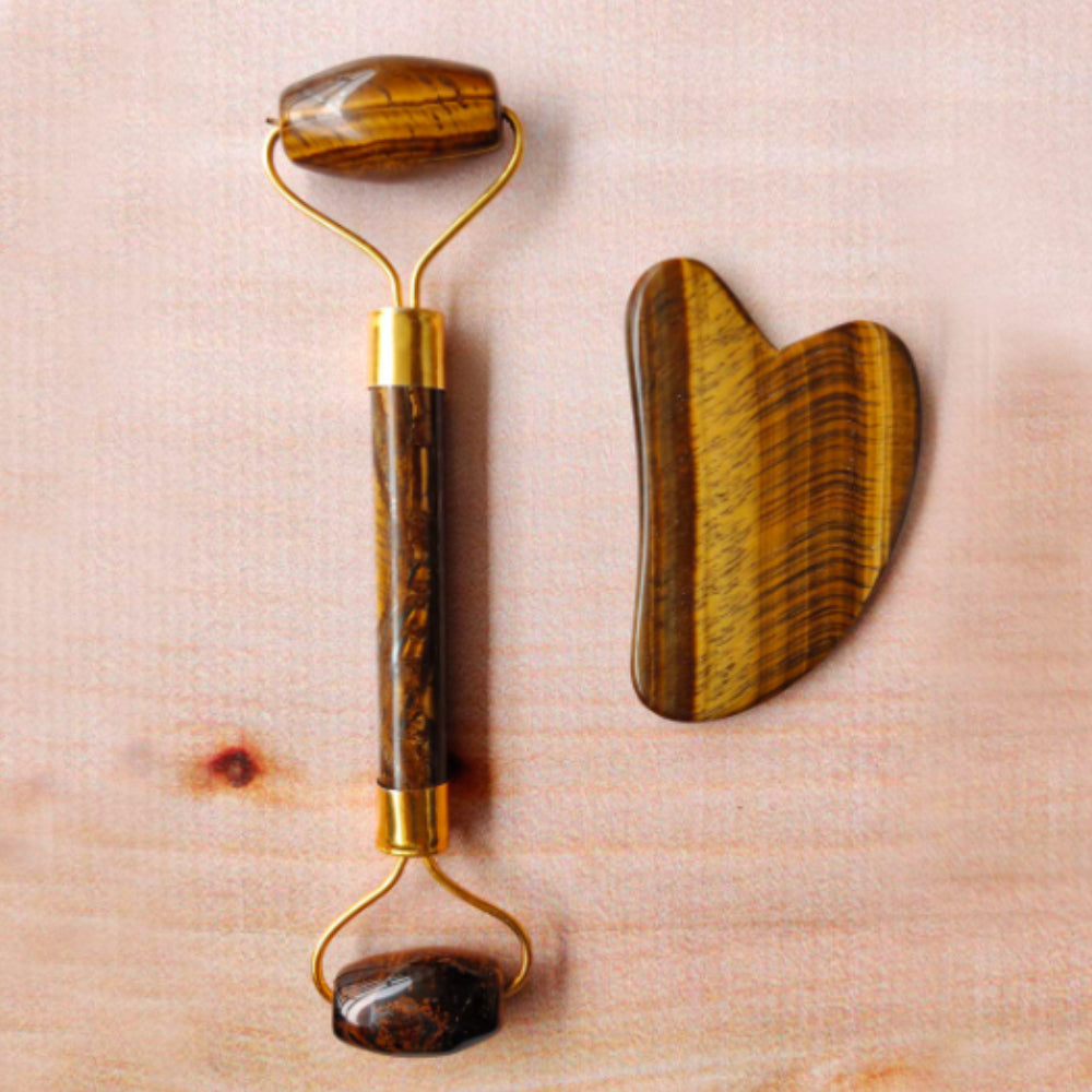 Tiger Eye Gua Sha & Roller