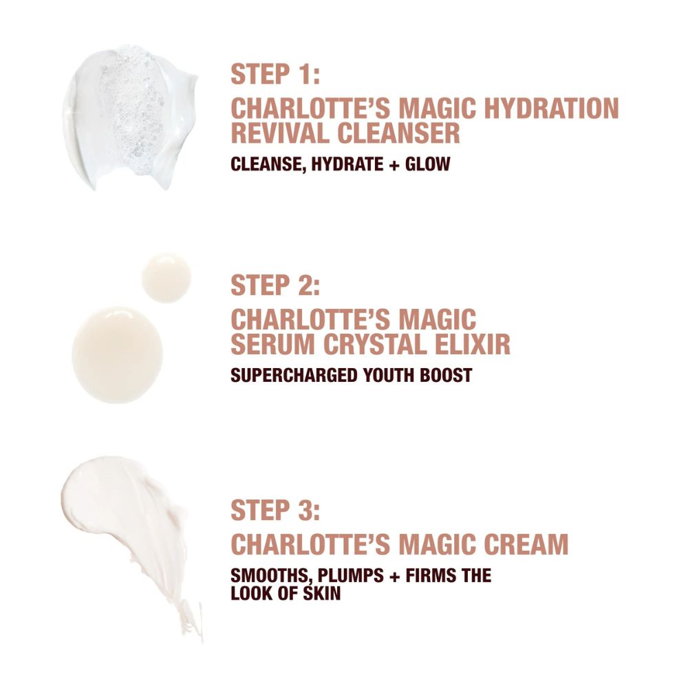 CHARLOTTE'S 3-STEP MAGIC SKIN ROUTINE