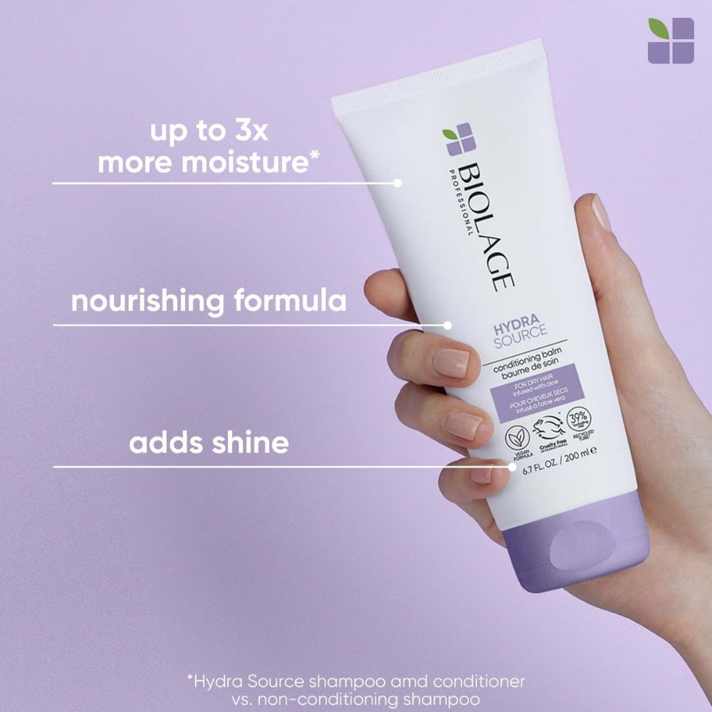 Biolage Hydrasource Conditioner 200ml Hydrating Duo for Dry Hair