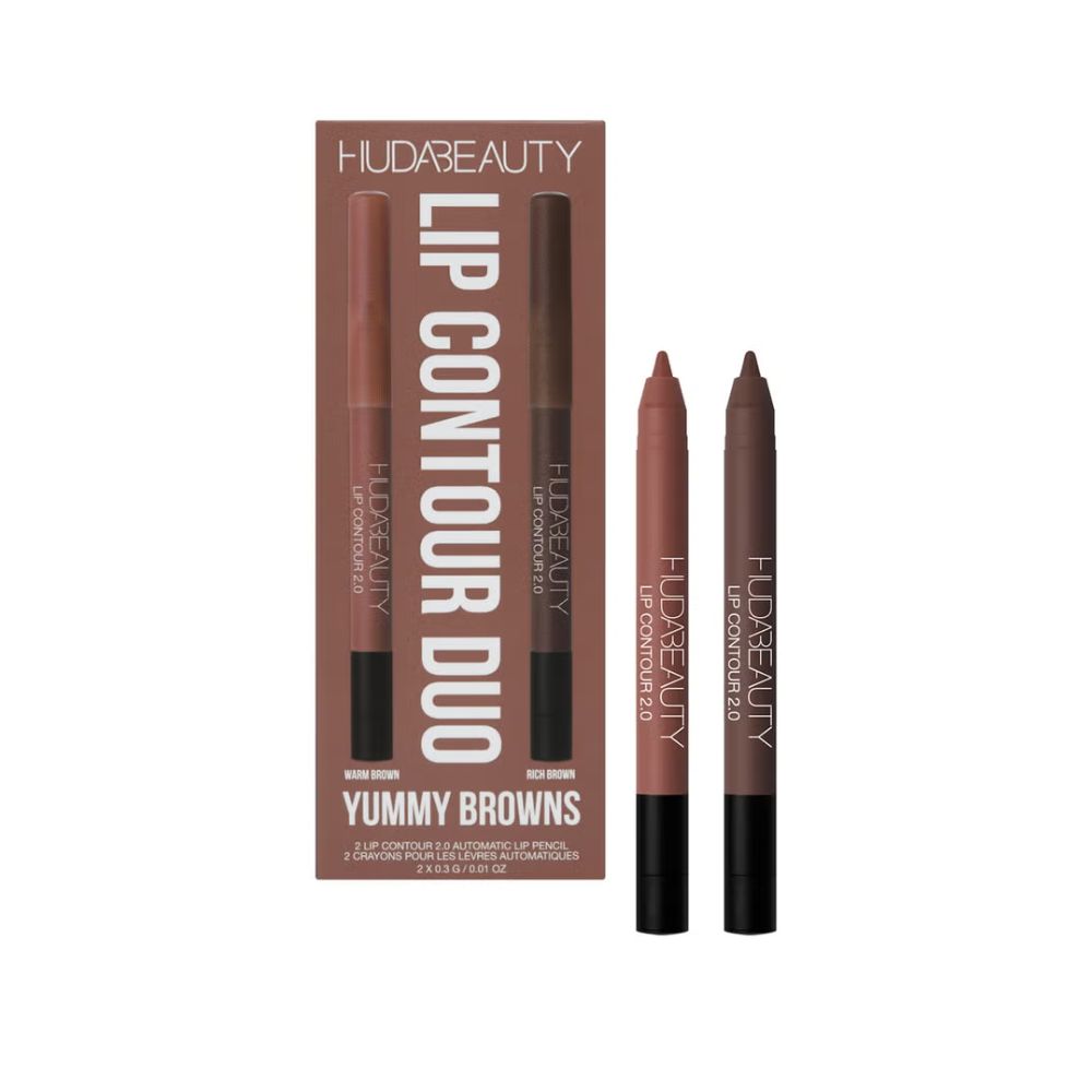 HUDABEAUTY Lip Contour Mini Duo Yummy Browns