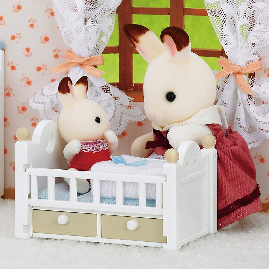 Sylvanian Families Chocolate Rabbit Baby Set